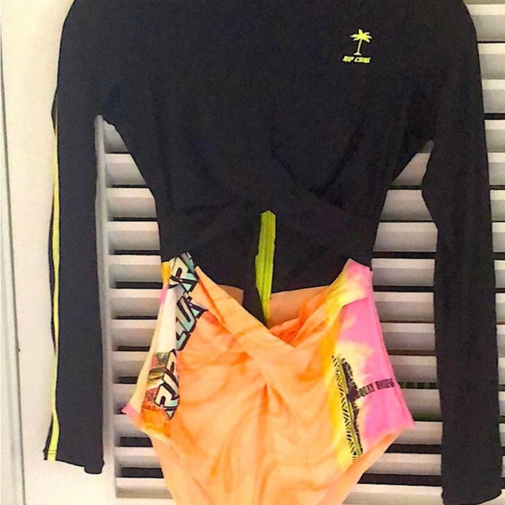 Rip Curl Black and Yellow Swimsuit